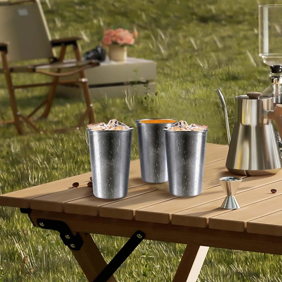 Stainless Steel Pint Cups - BriteLune